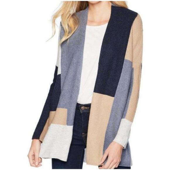Lucky Brand Colorblock Knit Long Cardigan Sweater Women’s Small - Picture 1 of 5